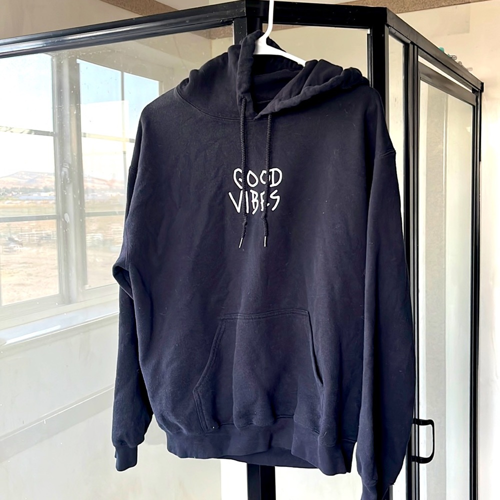 Black Good Vibes Hoodie